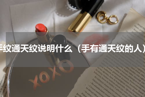 手纹通天纹说明什么（手有通天纹的人）