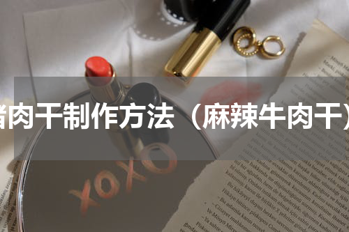 猪肉干制作方法（麻辣牛肉干）