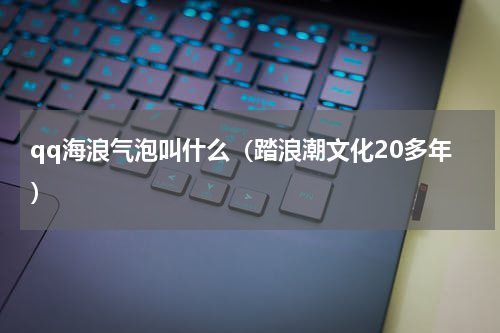qq海浪气泡叫什么（踏浪潮文化20多年）