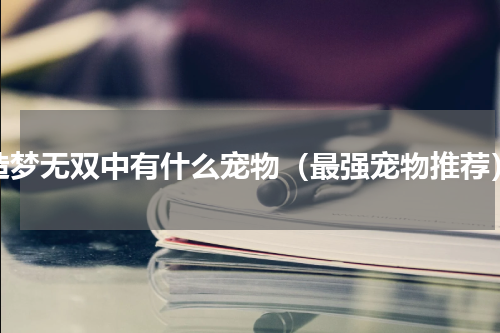 造梦无双中有什么宠物（最强宠物推荐）