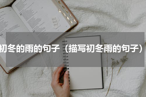 初冬的雨的句子（描写初冬雨的句子）