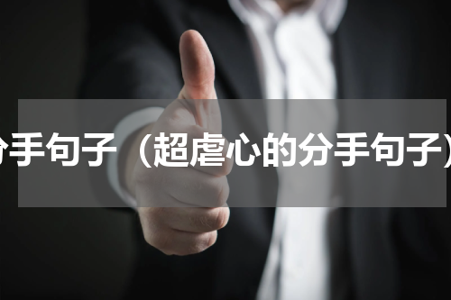 分手句子（超虐心的分手句子）