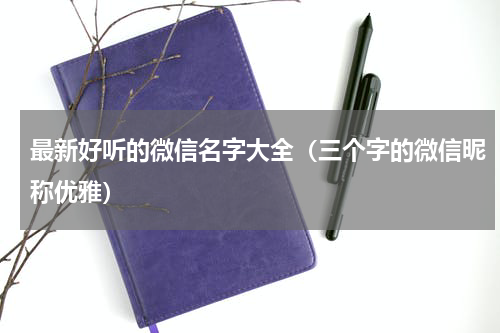 最新好听的微信名字大全（三个字的微信昵称优雅）