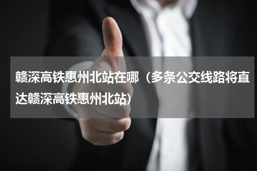 赣深高铁惠州北站在哪（多条公交线路将直达赣深高铁惠州北站）