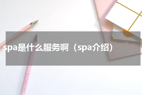 spa是什么服务啊（spa介绍）