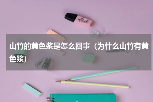 山竹的黄色浆是怎么回事（为什么山竹有黄色浆）