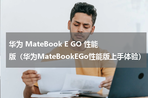华为 MateBook E GO 性能版（华为MateBookEGo性能版上手体验）
