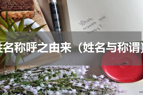 姓名称呼之由来（姓名与称谓）
