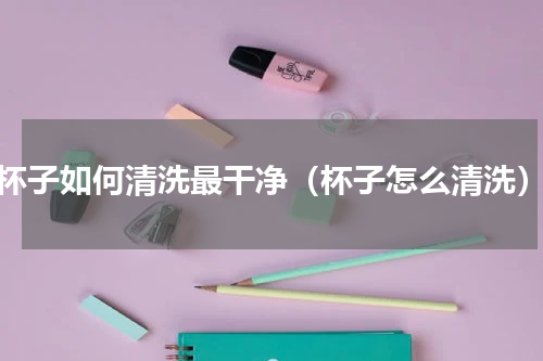 杯子如何清洗最干净（杯子怎么清洗）