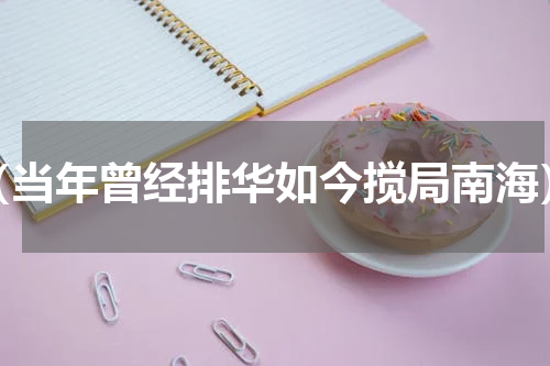 （当年曾经排华如今搅局南海）