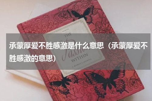 承蒙厚爱不胜感激是什么意思（承蒙厚爱不胜感激的意思）
