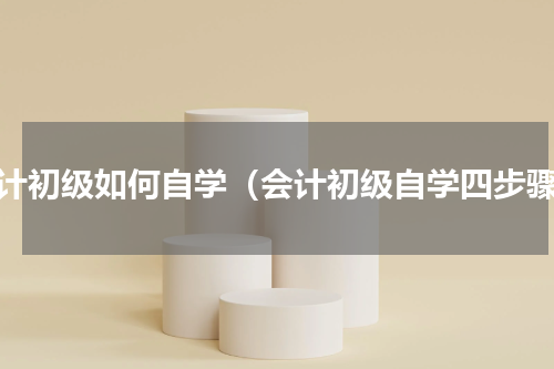 会计初级如何自学（会计初级自学四步骤）