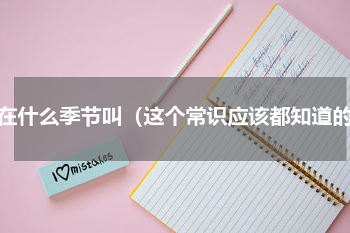 蝉在什么季节叫（这个常识应该都知道的）