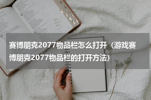 赛博朋克2077物品栏怎么打开（游戏赛博朋克2077物品栏的打开方法）