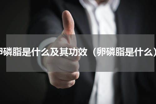 卵磷脂是什么及其功效（卵磷脂是什么）