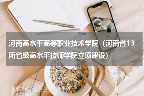 河南高水平高等职业技术学院（河南省13所省级高水平技师学院立项建设）