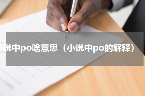 小说中po啥意思（小说中po的解释）