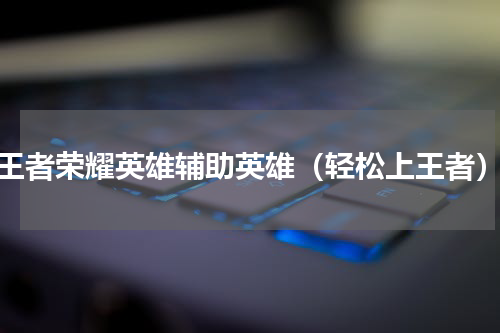 王者荣耀英雄辅助英雄（轻松上王者）