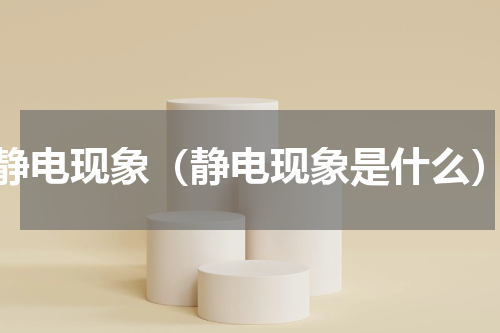 静电现象（静电现象是什么）