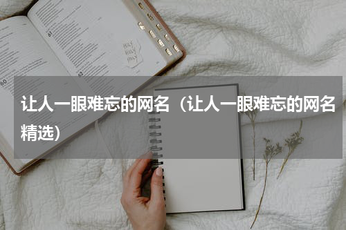 让人一眼难忘的网名（让人一眼难忘的网名精选）