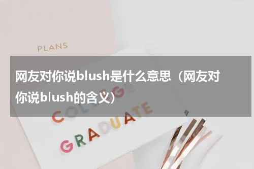 网友对你说blush是什么意思（网友对你说blush的含义）