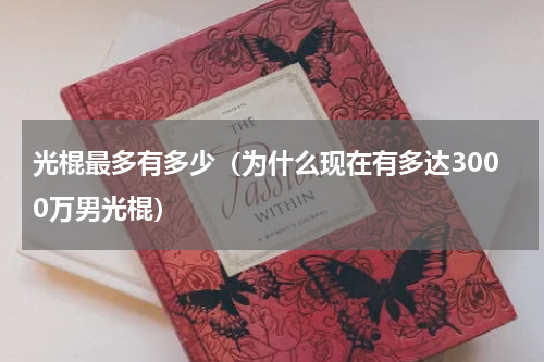 光棍最多有多少（为什么现在有多达3000万男光棍）