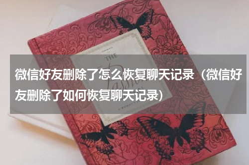 微信好友删除了怎么恢复聊天记录（微信好友删除了如何恢复聊天记录）