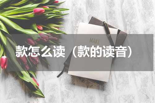 款怎么读（款的读音）