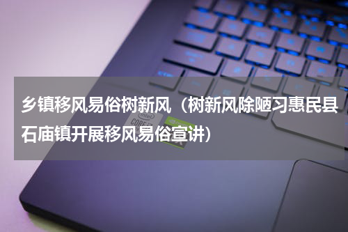 乡镇移风易俗树新风（树新风除陋习惠民县石庙镇开展移风易俗宣讲）