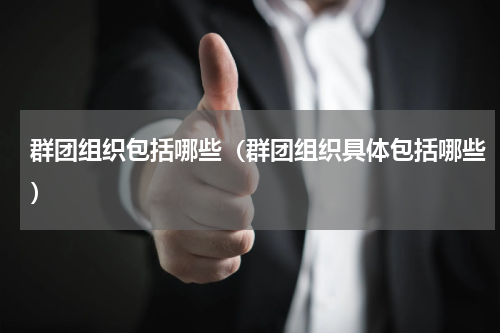 群团组织包括哪些（群团组织具体包括哪些）