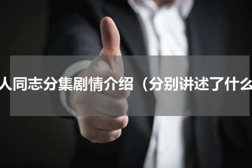 爱人同志分集剧情介绍（分别讲述了什么）