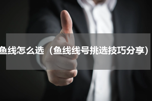 鱼线怎么选（鱼线线号挑选技巧分享）