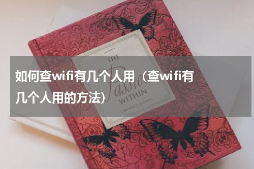 如何查wifi有几个人用（查wifi有几个人用的方法）