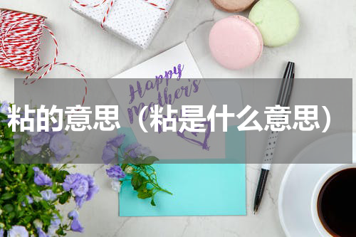 粘的意思（粘是什么意思）