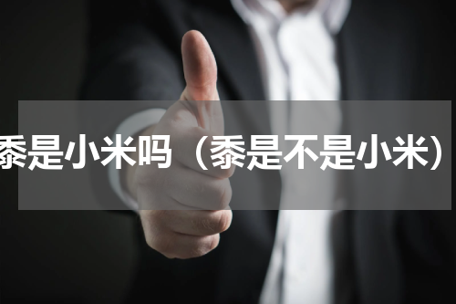 黍是小米吗（黍是不是小米）