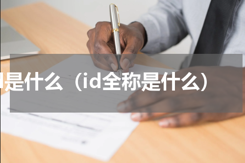 id是什么（id全称是什么）