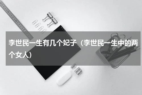 李世民一生有几个妃子（李世民一生中的两个女人）