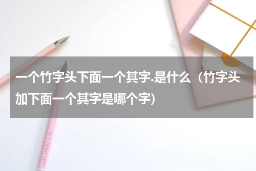 一个竹字头下面一个其字.是什么（竹字头加下面一个其字是哪个字）