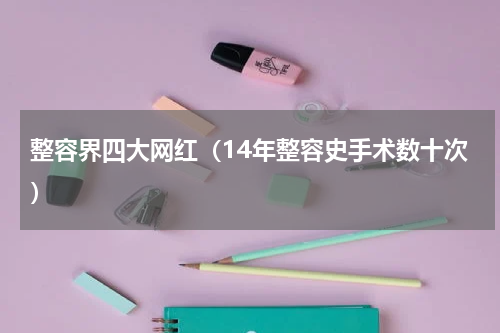 整容界四大网红（14年整容史手术数十次）