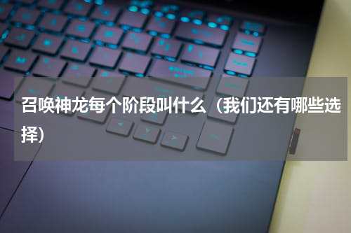 召唤神龙每个阶段叫什么（我们还有哪些选择）
