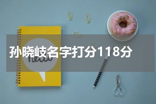 孙晓岐名字打分118分
