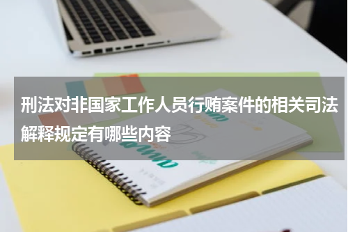 刑法对非国家工作人员行贿案件的相关司法解释规定有哪些内容