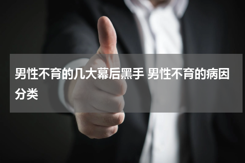 男性不育的几大幕后黑手 男性不育的病因分类