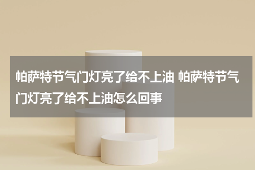 帕萨特节气门灯亮了给不上油 帕萨特节气门灯亮了给不上油怎么回事