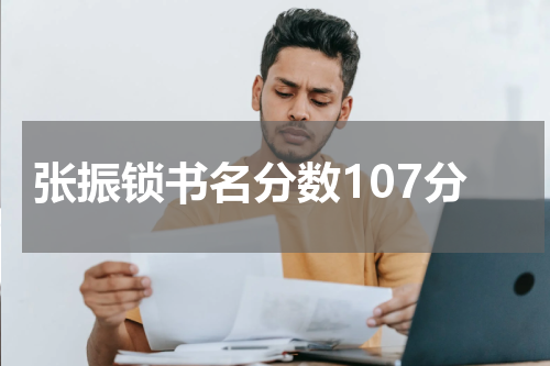 张振锁书名分数107分