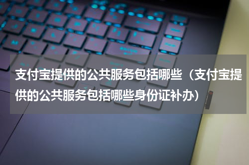 支付宝提供的公共服务包括哪些（支付宝提供的公共服务包括哪些身份证补办）