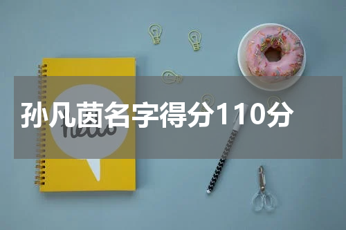 孙凡茵名字得分110分