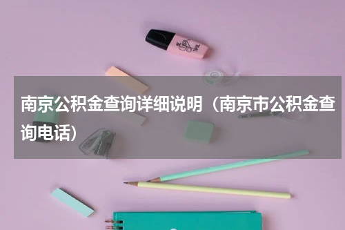 南京公积金查询详细说明（南京市公积金查询电话）
