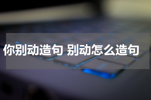 你别动造句 别动怎么造句