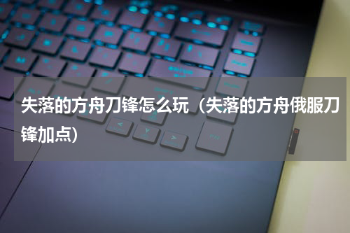 失落的方舟刀锋怎么玩（失落的方舟俄服刀锋加点）
